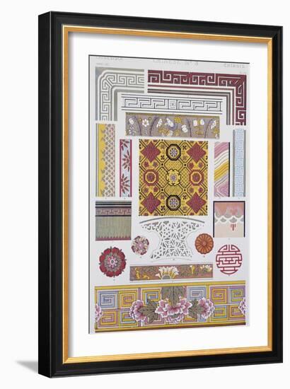 Chinese Style Decoration, Plate LXI from Grammar of Ornament-Owen Jones-Framed Giclee Print