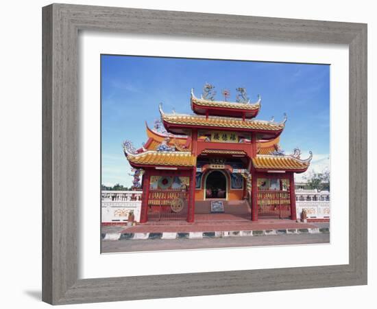 Chinese Temple in Kota Kinabalu, Sabah, Borneo, Malaysia, Southeast Asia-Murray Louise-Framed Photographic Print