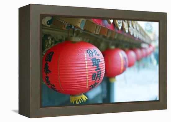Chinese Temple, Jiufen, Taiwan, Asia-Christian Kober-Framed Premier Image Canvas