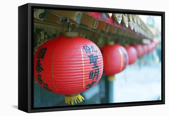 Chinese Temple, Jiufen, Taiwan, Asia-Christian Kober-Framed Premier Image Canvas