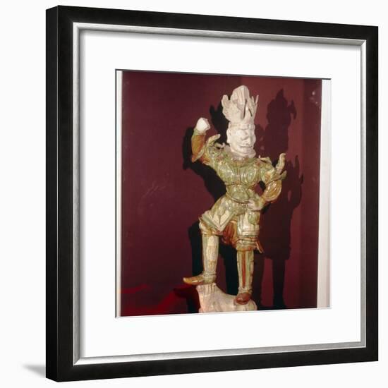 Chinese Tomb Guardian, T'ang Dynasty, 7th-10th century-Unknown-Framed Giclee Print