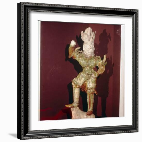 Chinese Tomb Guardian, T'ang Dynasty, 7th-10th century-Unknown-Framed Giclee Print