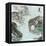 Chinese Traditional Ink Painting, Landscape of Season, Summer.-elwynn-Framed Stretched Canvas