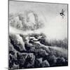 Chinese Traditional Ink Painting, Landscape of Season, Winter.-elwynn-Mounted Art Print