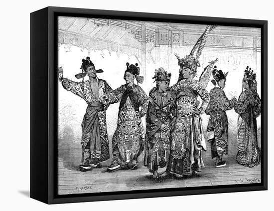 Chinese Tragedian Actors, 19th Century-C Laplante-Framed Premier Image Canvas