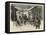 Chinese Troops on the March for Wei-Hai-Wei-Charles Edwin Fripp-Framed Premier Image Canvas