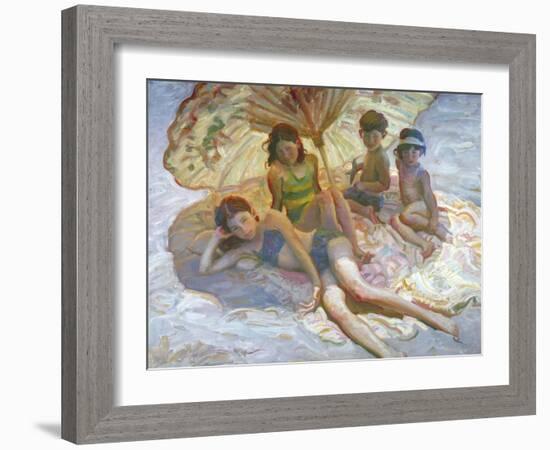 Chinese Umbrella-John Asaro-Framed Giclee Print