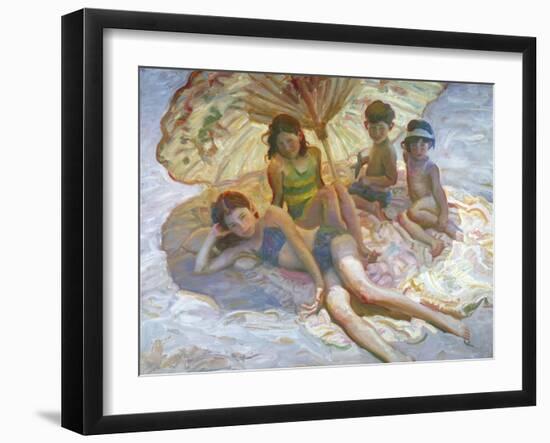 Chinese Umbrella-John Asaro-Framed Giclee Print