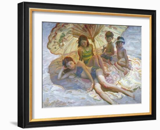 Chinese Umbrella-John Asaro-Framed Giclee Print