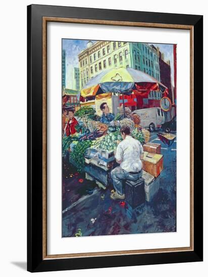 Chinese Vegetable Stall, 2000-Hector McDonnell-Framed Giclee Print