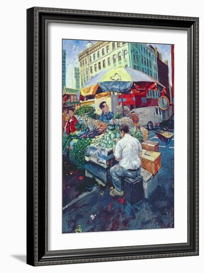 Chinese Vegetable Stall, 2000-Hector McDonnell-Framed Giclee Print