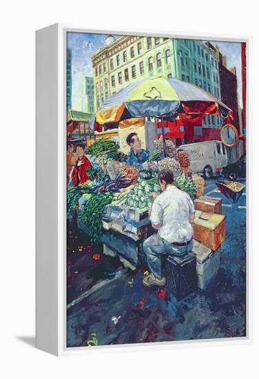 Chinese Vegetable Stall, 2000-Hector McDonnell-Framed Premier Image Canvas