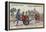 Chinese Vehicles - Women Travelling by Wheelbarrow-null-Framed Premier Image Canvas