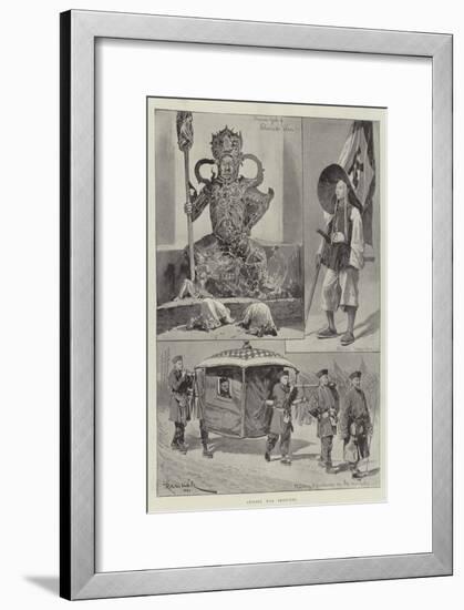 Chinese War Sketches-Richard Caton Woodville II-Framed Giclee Print