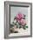 Chinese Watercolor of Pink Peonies-null-Framed Giclee Print