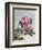 Chinese Watercolor of Pink Peonies-null-Framed Giclee Print