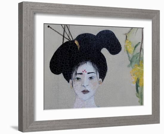 Chinese woman (Triptych) 2015 Detail 1-Susan Adams-Framed Giclee Print