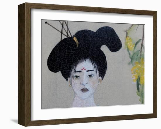 Chinese woman (Triptych) 2015 Detail 1-Susan Adams-Framed Giclee Print