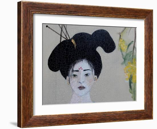 Chinese woman (Triptych) 2015 Detail 1-Susan Adams-Framed Giclee Print