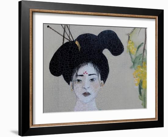 Chinese woman (Triptych) 2015 Detail 1-Susan Adams-Framed Giclee Print