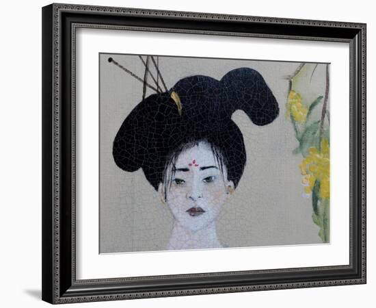 Chinese woman (Triptych) 2015 Detail 1-Susan Adams-Framed Giclee Print