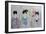 Chinese Women (Triptych) 2015 1,2,3-Susan Adams-Framed Giclee Print