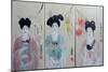 Chinese Women (Triptych) 2015 1,2,3-Susan Adams-Mounted Giclee Print