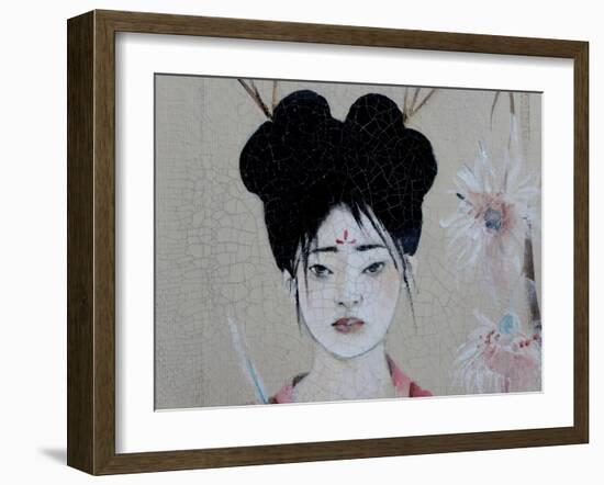 Chinese Women (Triptych) 2015 3 Detail-Susan Adams-Framed Giclee Print