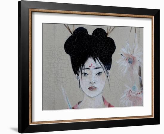 Chinese Women (Triptych) 2015 3 Detail-Susan Adams-Framed Giclee Print