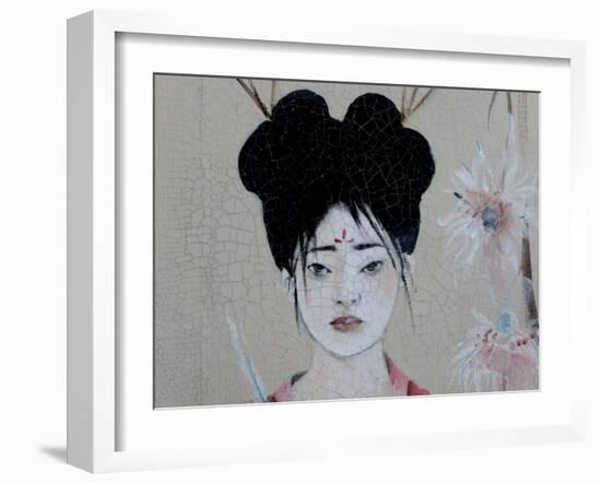 Chinese Women (Triptych) 2015 3 Detail-Susan Adams-Framed Giclee Print