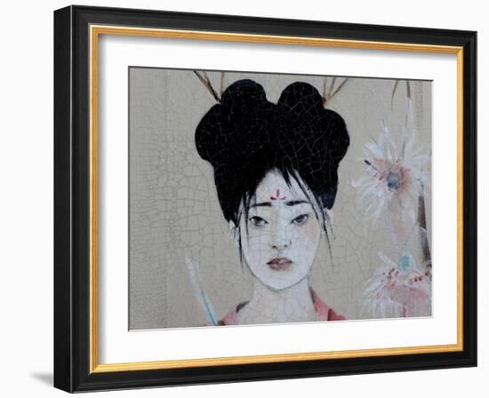 Chinese Women (Triptych) 2015 3 Detail-Susan Adams-Framed Giclee Print