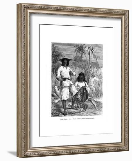 Chinese Workers, Cuba, 19th Century-Pelcoq-Framed Giclee Print