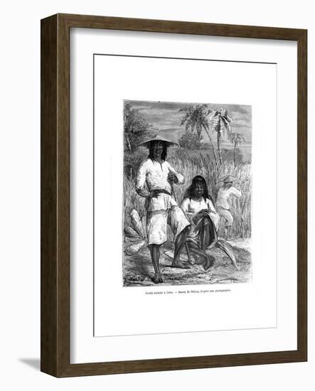 Chinese Workers, Cuba, 19th Century-Pelcoq-Framed Giclee Print