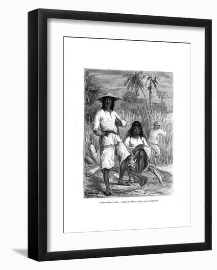 Chinese Workers, Cuba, 19th Century-Pelcoq-Framed Giclee Print