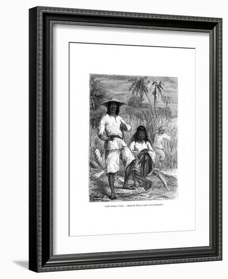 Chinese Workers, Cuba, 19th Century-Pelcoq-Framed Giclee Print