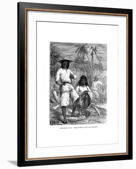 Chinese Workers, Cuba, 19th Century-Pelcoq-Framed Giclee Print