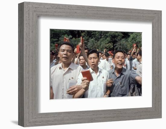 Chinese Youth Protesting Economic Conditions in Hong Kong, 1967-Co Rentmeester-Framed Photographic Print