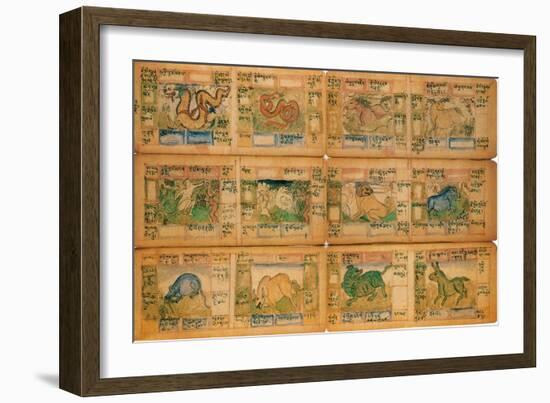 Chinese Zodiac, 18th century-Science Source-Framed Giclee Print