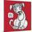 Chinese Zodiac. Animal Astrological Sign. Dog.-Katyau-Mounted Art Print