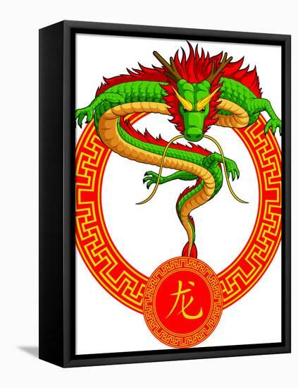 Chinese Zodiac Animal - Dragon-BluezAce-Framed Premier Image Canvas