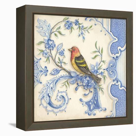 Chinoiserie Aviary I-Kate McRostie-Framed Stretched Canvas