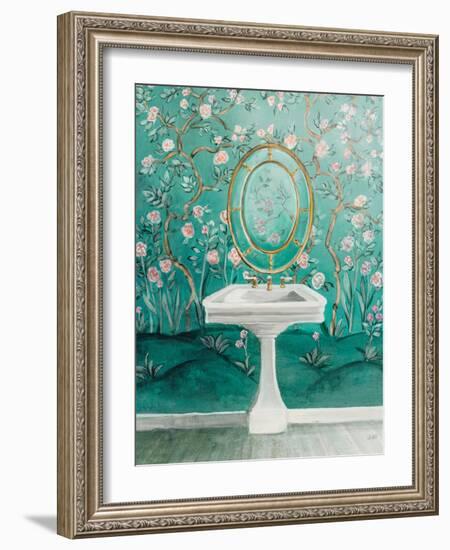 Chinoiserie Bath I-Julia Purinton-Framed Art Print