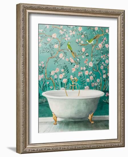 Chinoiserie Bath II-Julia Purinton-Framed Art Print