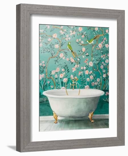 Chinoiserie Bath II-Julia Purinton-Framed Art Print