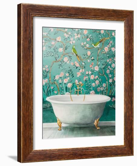 Chinoiserie Bath II-Julia Purinton-Framed Art Print