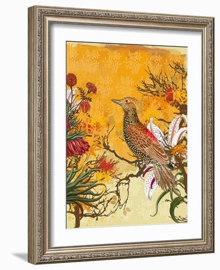 Chinoiserie II-Ken Hurd-Framed Art Print