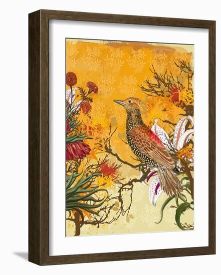 Chinoiserie II-Ken Hurd-Framed Art Print