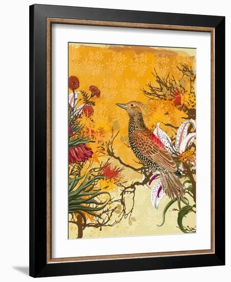 Chinoiserie II-Ken Hurd-Framed Art Print