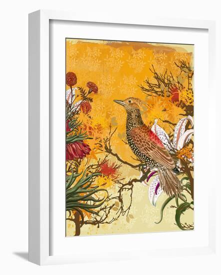 Chinoiserie II-Ken Hurd-Framed Art Print