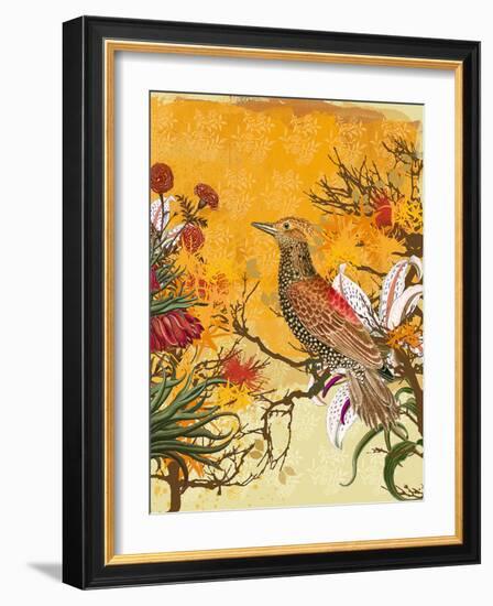 Chinoiserie II-Ken Hurd-Framed Art Print